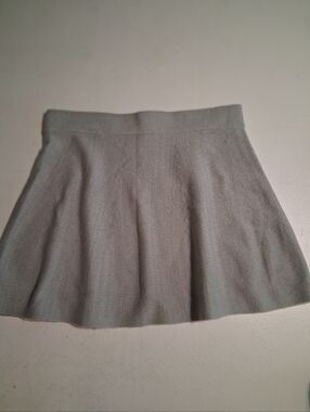 crown & ivy Light Gray Knit Skater Skirt